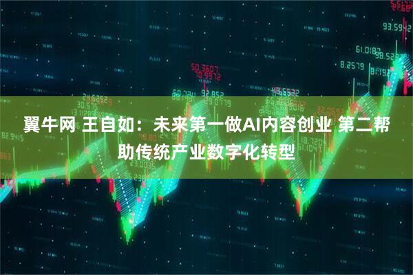 翼牛网 王自如：未来第一做AI内容创业 第二帮助传统产业数字化转型